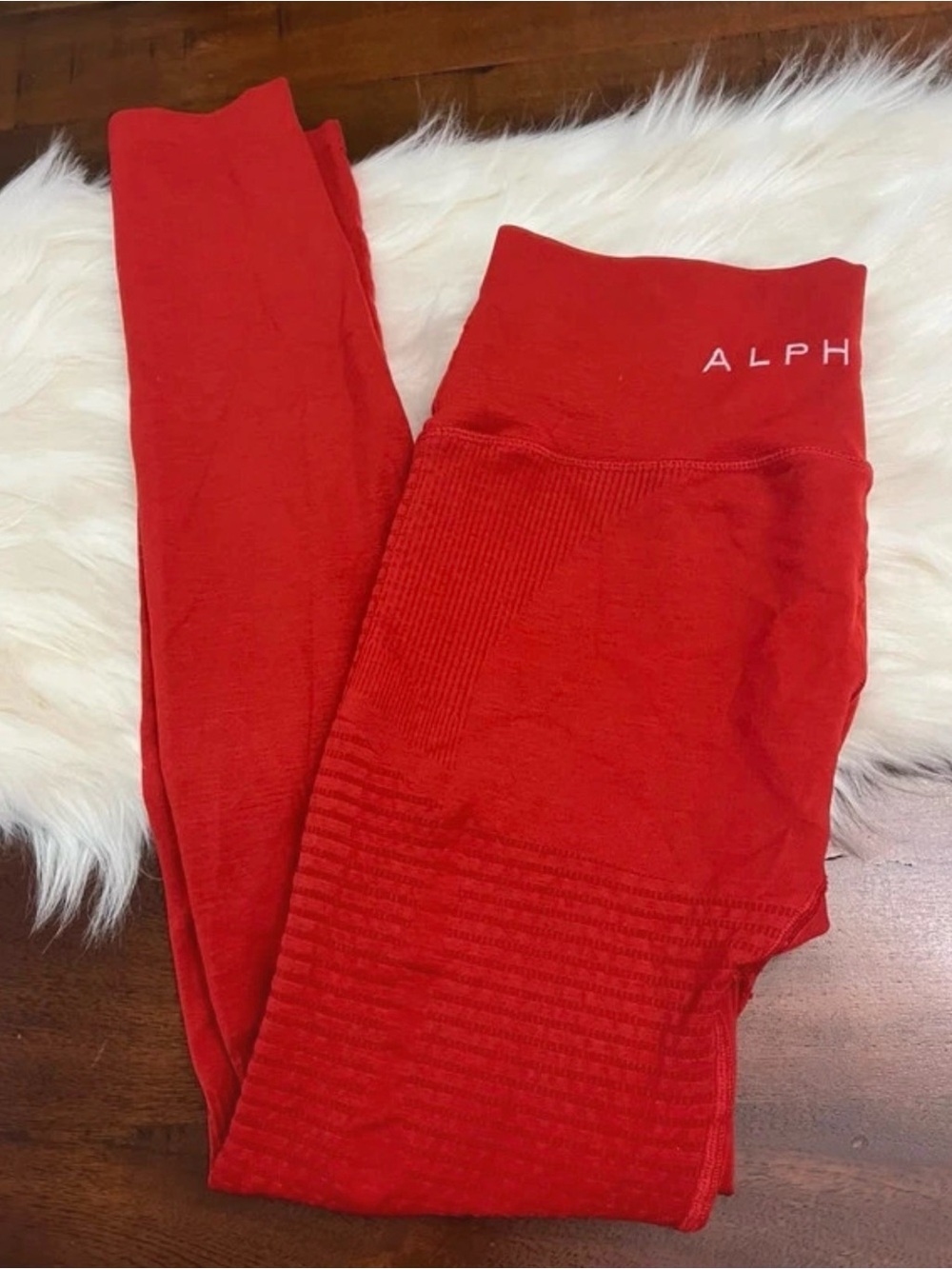 Alphalete Red Athletic Leggings Women's